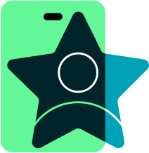 Star phone graphic