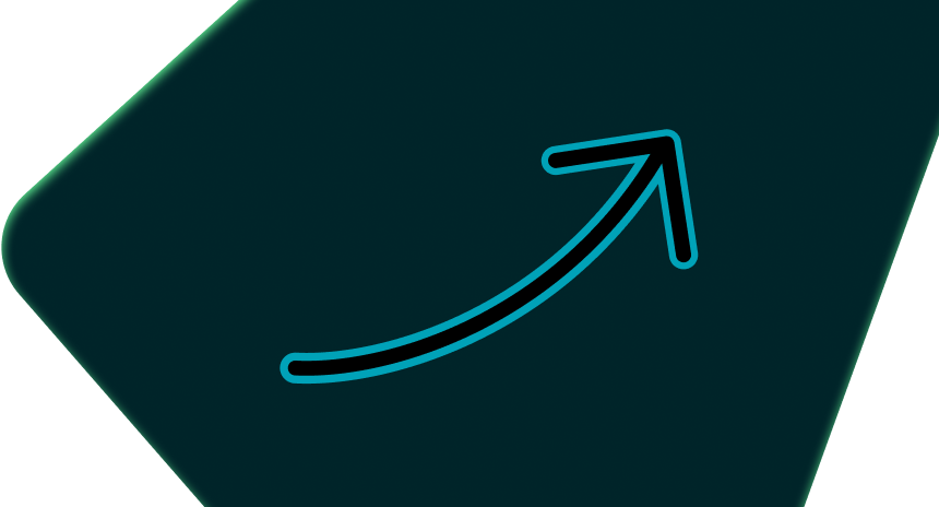Upward curve arrow
